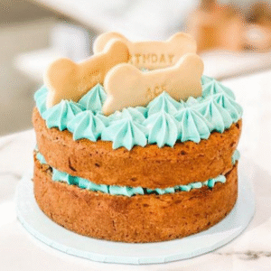 Pastel de cumpleaños para perro de Pollo y Carne